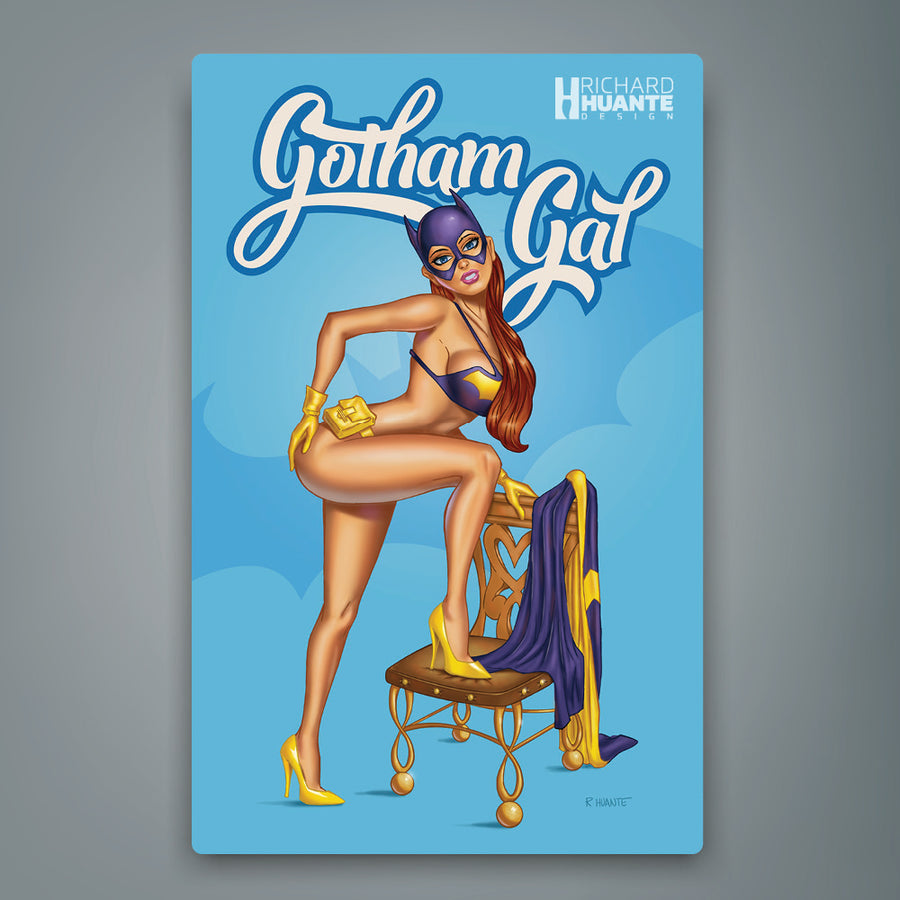 "Gotham Gal" Metal Print